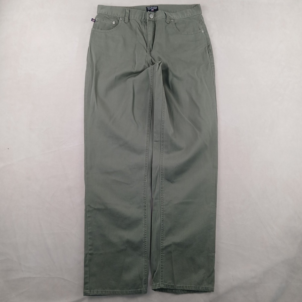Ralph Lauren Polo Jeans Co 10 30x31 Womens Pants VTG 5 Pocket Baggy Olive‎ Y2K